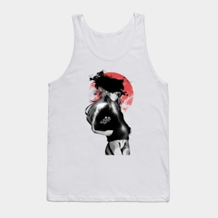 Langley Red circle Tank Top